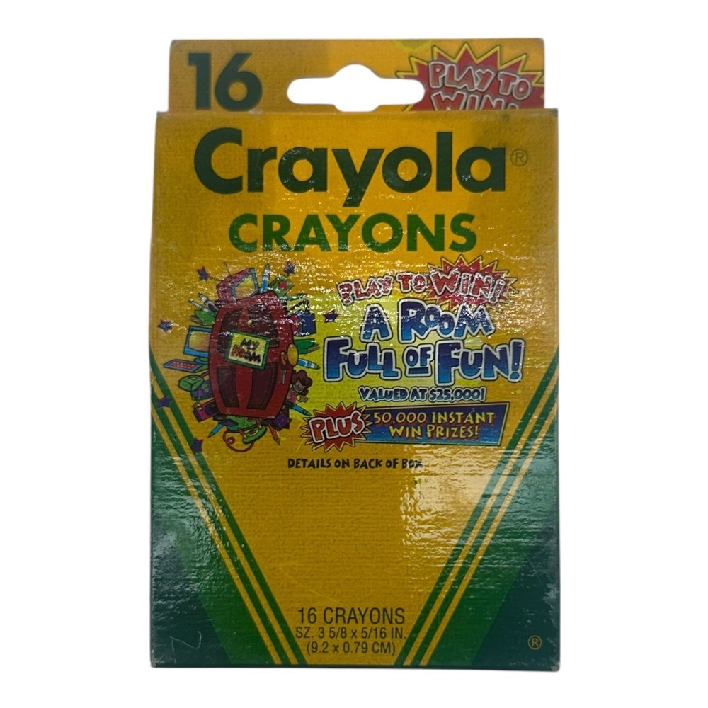 1996 Crayola Crayon 16-Count 'Play to Win' Binney & Smith Contest CONDITION READ